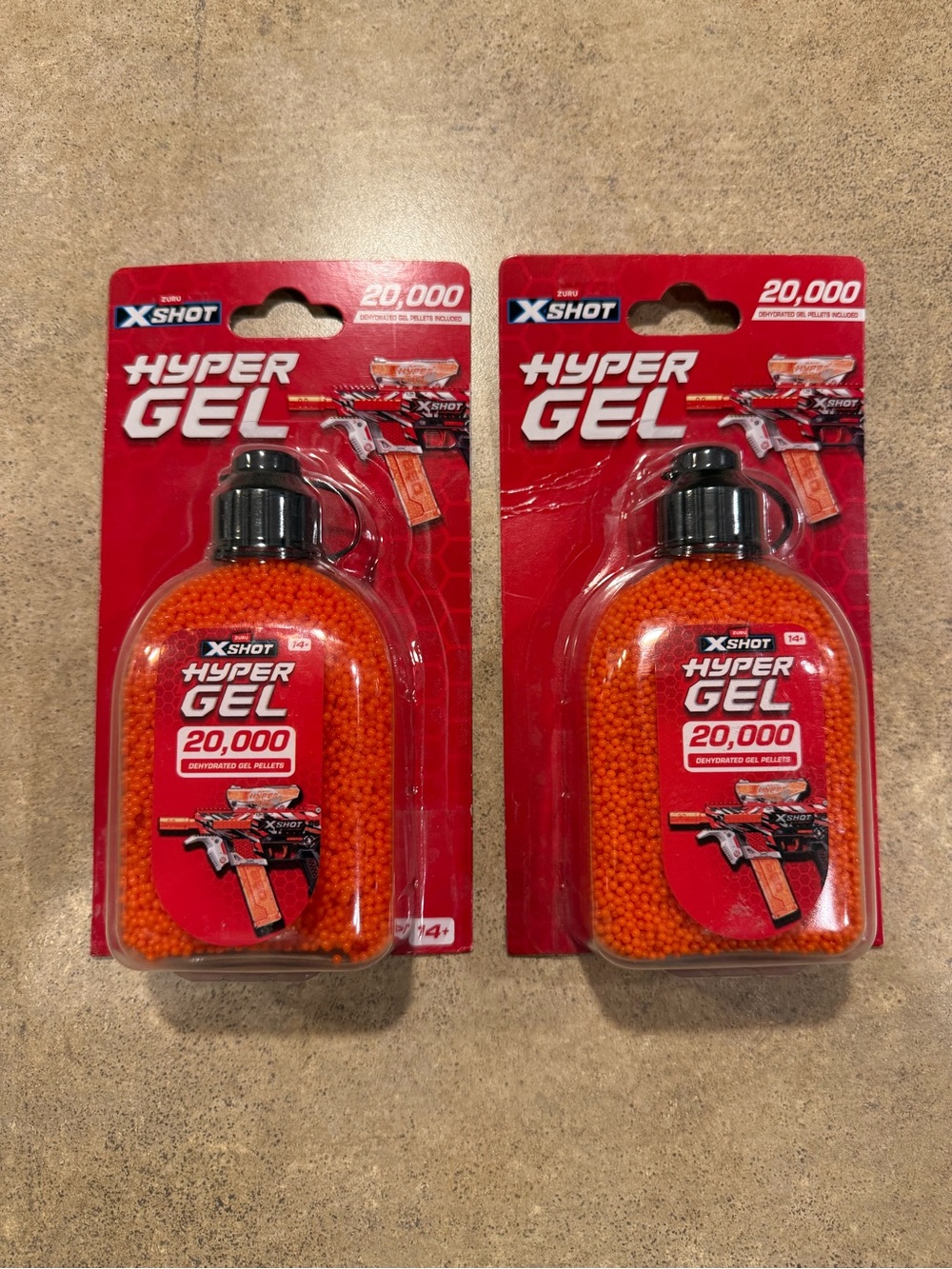 Xshot NEW Lot of 2 Hyper Gel Pellet Refill Pack (40,000 Hyper Gel Pellets Total)